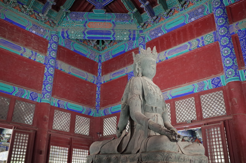 Inside of the buddhist altar